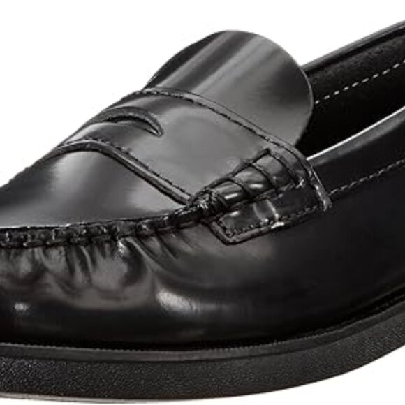 NWB Sperry Top-Sider Black Leather Colton Penny loafer sz 8.5 - Picture 2 of 11